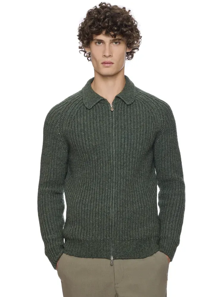 Gilet zippé col montant M/L