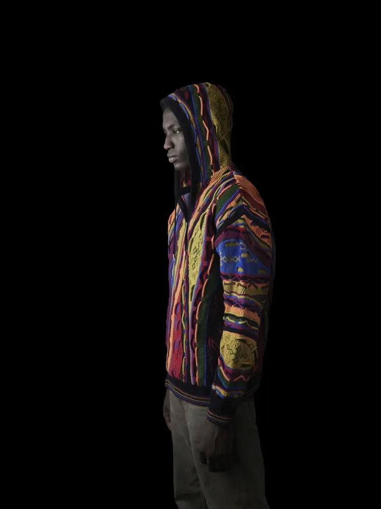 Pull capuche ras de cou M/L