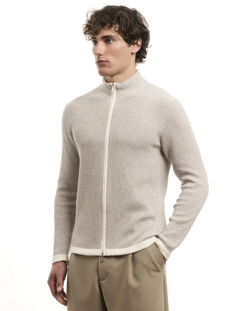 Gilet zippé col montant M/L