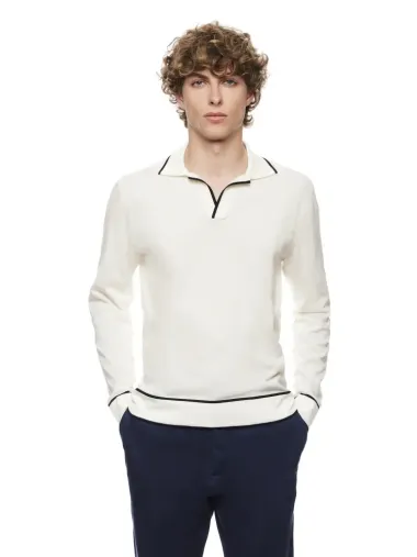 L/S Johnny collar