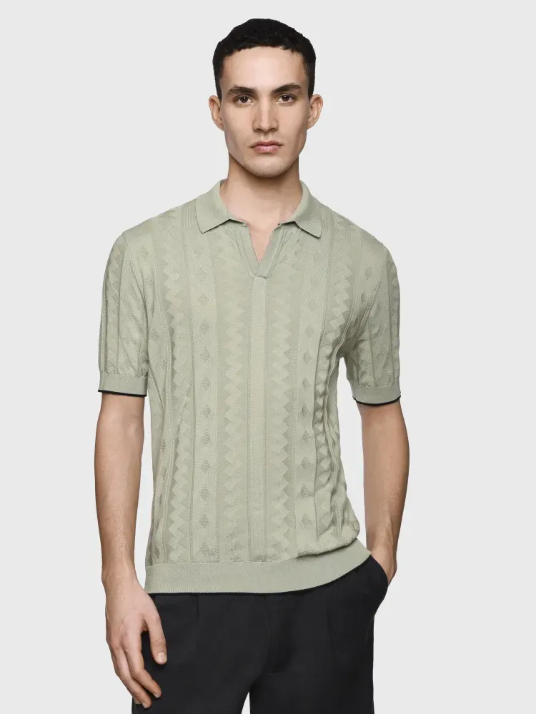 S/S Johnny collar