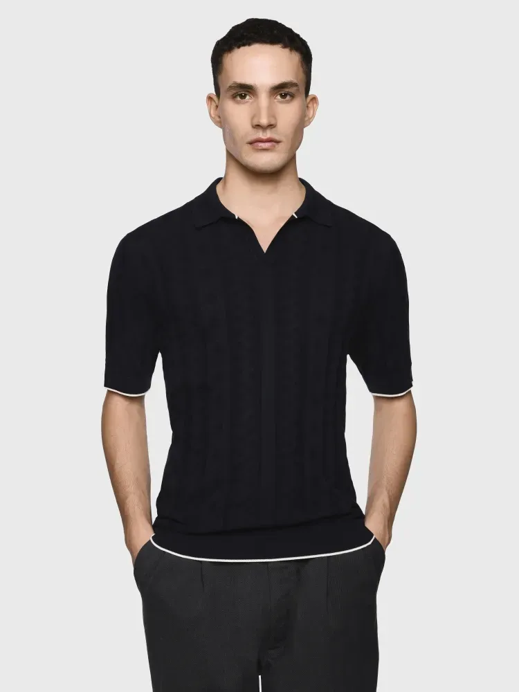 S/S Johnny collar