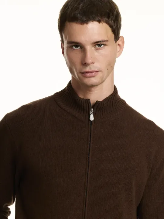 Gilet zippé col montant M/L