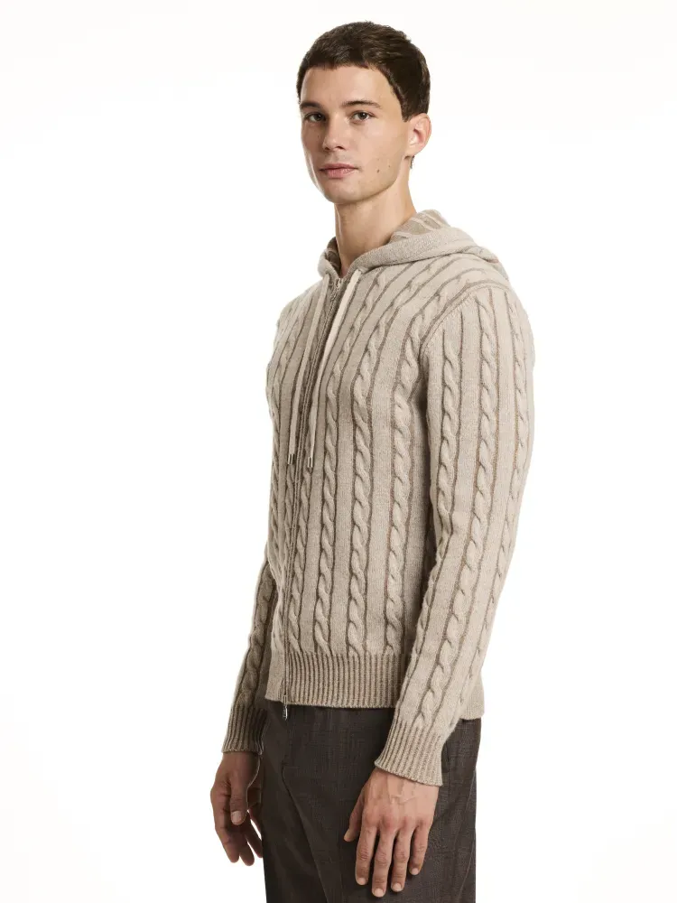 Blouson zippé avec capuche M/L
