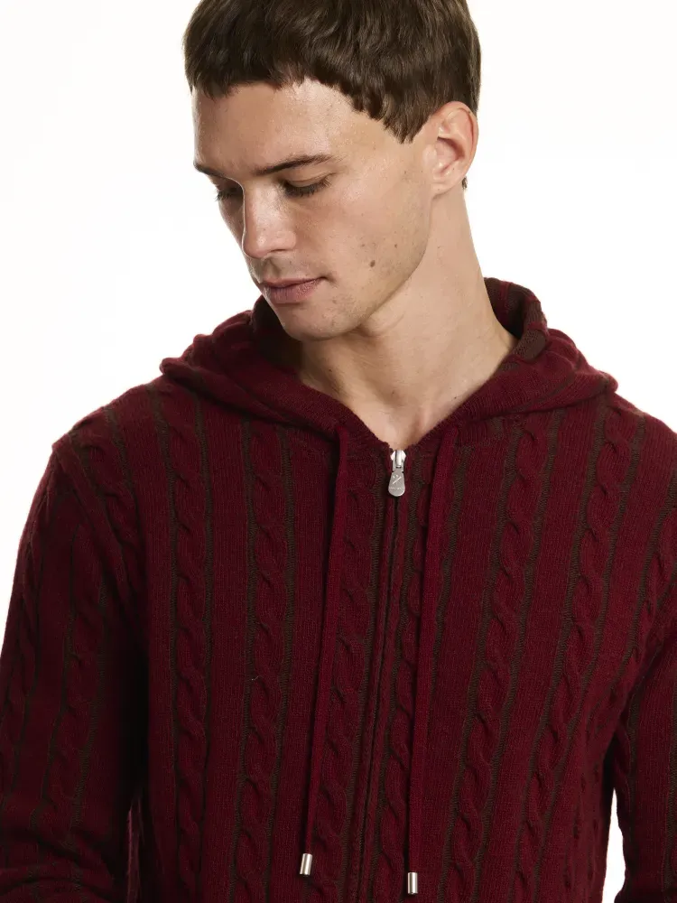 Blouson zippé avec capuche M/L