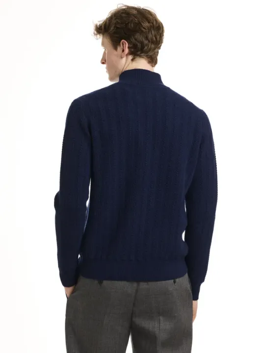 L/S Open mock neck