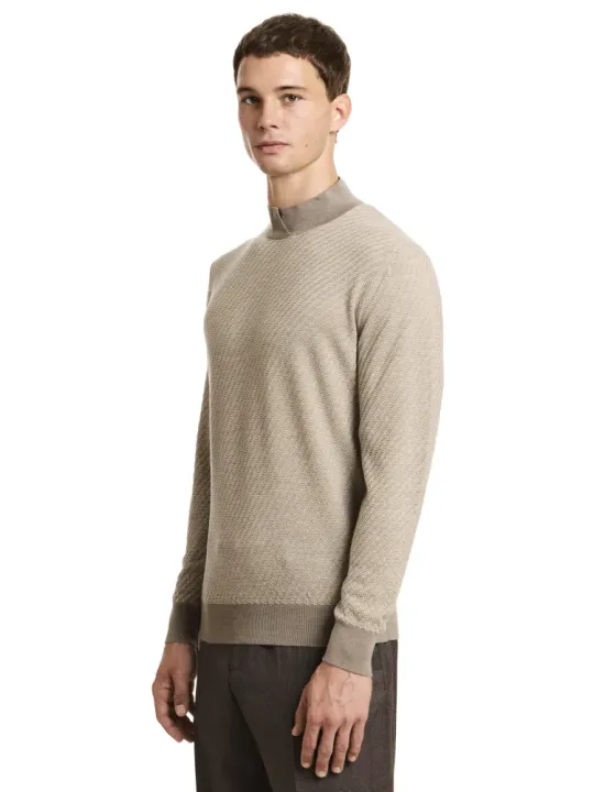 L/S Open mock neck