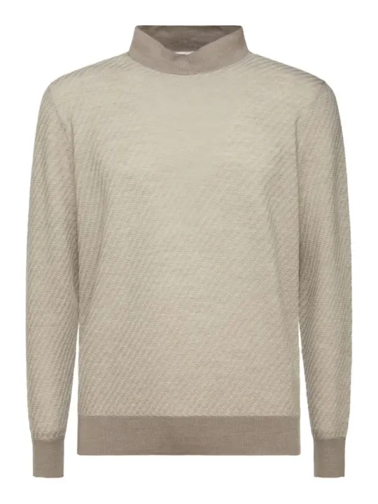 L/S Open mock neck