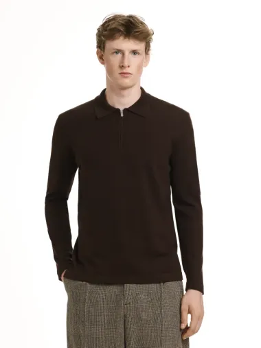 Polo zip M/L