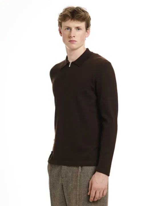 L/S Zip polo