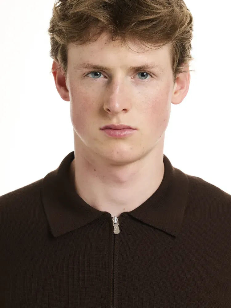 L/S Zip polo