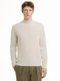 L/S Open mock neck