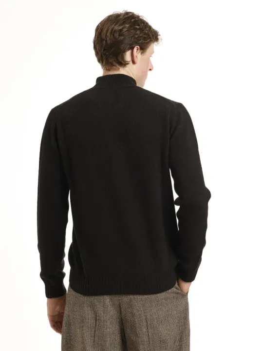 L/S Open mock neck