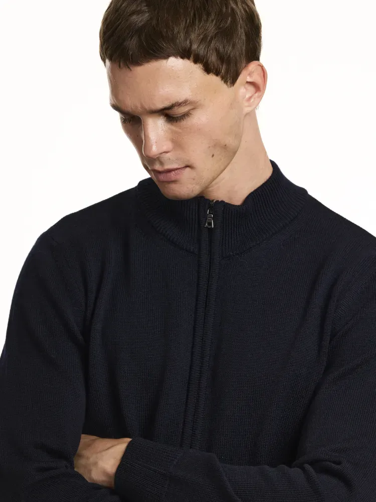Gilet zippé col montant M/L