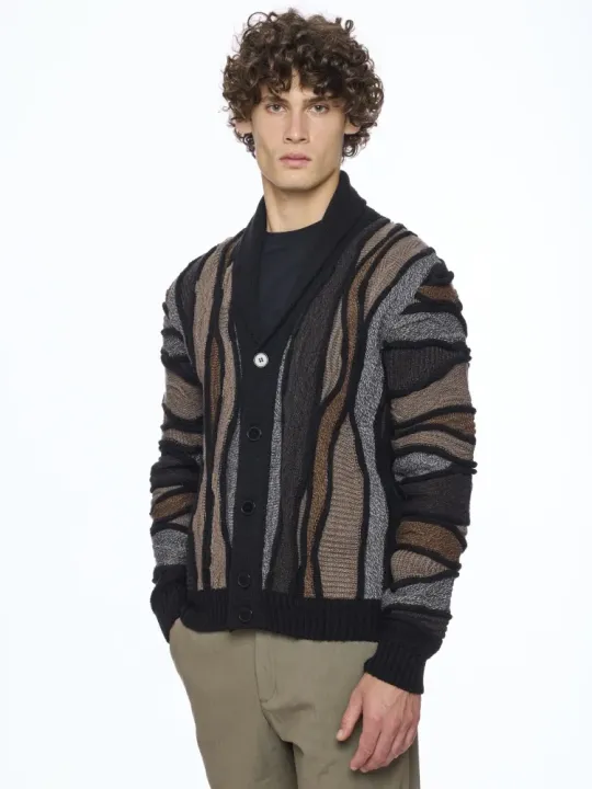 Langarm Jacke mit Knöpfen