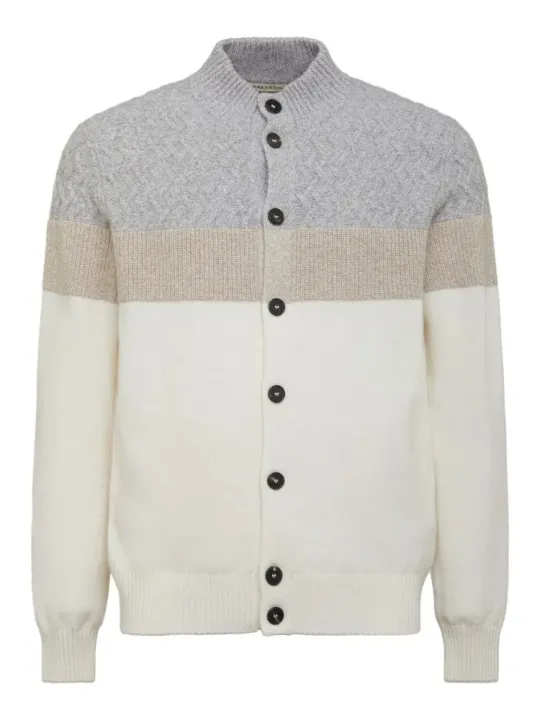 L/S Button Stand Collar cardigan