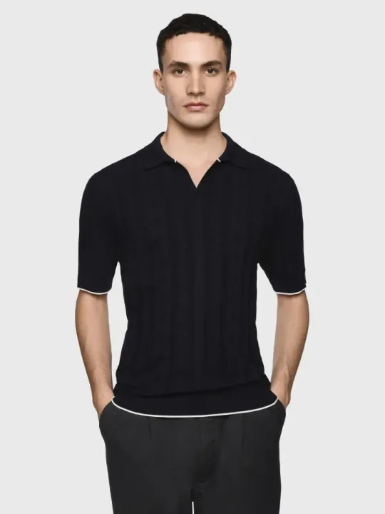 S/S Johnny collar