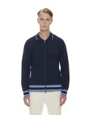 Langarm Polo Zipp Jacke