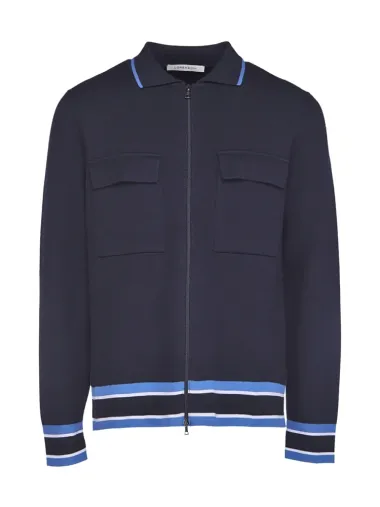 L/S Polo zip cardigan 2